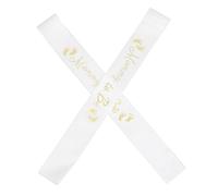 Homoyoyo 2pcs Maternity Sash Shower Mom Satin Sash Set for Pregnant Mom Gender Party Decorations