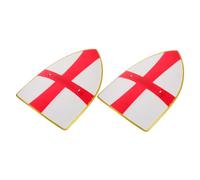 Homoyoyo 2pcs Medieval Shield Lightweight Plastic Knight Templar Cosplay Prop for Boys Role Play Party Accessories