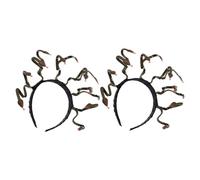 Homoyoyo 2pcs Medusa Snake Hairband Soft Flexible Headband for Halloween Carnival Cosplay Party Women Comfortable Lightweight Headdress Hair Decor