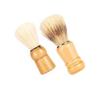 Homoyoyo 2pcs Men Shave Brush with Wood Handles and Premium Nylon Bristles Professional Beard Styling Tool for Gentlemen Father S Day for Beard Care and Grooming