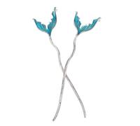 Homoyoyo 2pcs Mermaid Tail Hair Sticks Vintage Hair Decoration for Women Irregular Alloy Hairpins Lightweight and Portable Styling Accessories for Weddings Parties and Travel