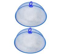 Homoyoyo 2Pcs Metal Mesh Food Cover Dome with Handle Outdoor Food Protector for Picnic BBQ Camping to Keep Flies and for Cake Fruit Dinner Table