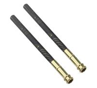 Homoyoyo 2pcs Metal Pencil Extenders for Artists Lengthening Rods with Interchangeable Tips for Enhanced Drawing Control Compatible with Various Pencils for Home School and Office Use