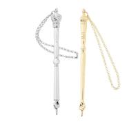 Homoyoyo 2pcs Metal Pointer with Chain for Jewish Bible Reading Elegant Finger for Mitzvah Celebrations and Onion and Designs