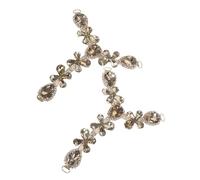 Homoyoyo 2pcs Metal Shoe Chains Rhinestone Shoe Charms Jewelry Toe Pendant Decoration Sandals Accessories For Summer Beach Wedding Party Outfits