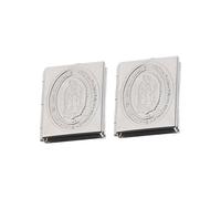Homoyoyo 2Pcs Mini Bible Book Pendant Photo Box DIY Keychain Accessories Stainless Steel Hanging for Necklace Bracelet Backpack Decoration