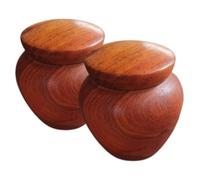 Homoyoyo 2pcs Mini Keepsake Urns Small Wood Ashes Urns Portable Sealed Memorial Containers for Human and Pet Ashes Compact Lightweight Design
