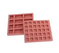 Homoyoyo 2pcs Mini Silicone Brick Molds for DIY Dollhouse Garden Reusable Concrete Path Maker Molds with Realistic Texture Uniform for Sand Table Landscaping and Model Wall Bricks Crafting