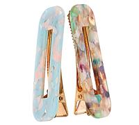 Homoyoyo 2Pcs Minimalist Duck Beak Hair Clips Versatile Barrettes for Thick Hair Fashionable Accessories for Women for Casual Formal Styles
