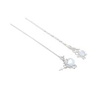 Homoyoyo 2pcs Modern Star and Moon Hairpins for Women Lightweight Hair Chopsticks for Easy Updos at Weddings and Parties Stylish Accessories with Natural Brilliance