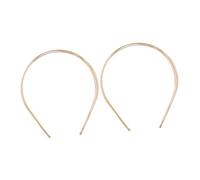 Homoyoyo 2pcs Multi Layer Metal Headbands for Women Lightweight Durable Non Slip Gold Hair Accessories Versatile for Weddings Parties and Everyday Use