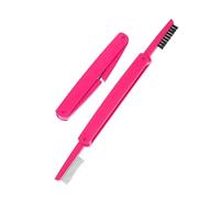 Homoyoyo 2pcs Multifunctional Folding Eyelash Combs Eyebrow Grooming Brushes Comfortable Bristles for Precision Grooming for Beauty Salons Personal Use Random Colors