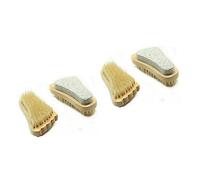 Homoyoyo 2pcs Natural Bristle Body Foot Brush Scrubber Wooden Foot Exfoliating Brush for Dead Skin Removal