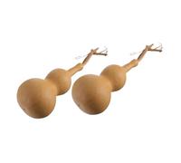 Homoyoyo 2pcs Natural Dried Gourd Ornament Desktop Adornment for Home Office Store Decoration Feng Shui Wu Lou Craft Accessories