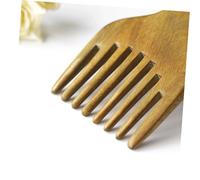 Homoyoyo 2Pcs Natural Sandalwood Wide Tooth Wooden Hair Combs Smooth Glide Massage Detangler for Women and Men Anti-break Hair Pick with Practical Design for Comfortable Scalp Care