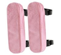 Homoyoyo 2pcs Non-Slip Foam Armrest Covers for Gaming and Office Chairs Elastic Arm Protectors Desk Chair Cushions for Elbows and Forearms Pink Hexagon Print