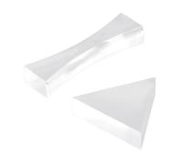 Homoyoyo 2pcs Optical Experiment Glass Concave Lens Double-concave Lenses for Scientific Experiments and Classroom Demonstrations