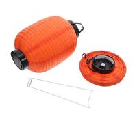 Homoyoyo 2pcs Origami Paper Decor Japanese Hanging Lantern Party Paper Lamp Lamp Orange