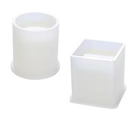 Homoyoyo 2pcs Pen Storage Holder Mold Silicone Pencil Holder Easy to Release High Temperature Resistance for DIY Back to School Family Colleagues