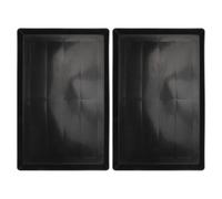 Homoyoyo 2pcs Pet Cage Trays 43x32x2.5cm Thickened Black Plastic Base for Dog and Rabbit Cages Anti-spill Small Animal Poop Collection Tray for Pets