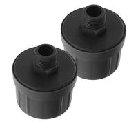 Homoyoyo 2pcs Plastic Air Compressor Intake Filter Noise Reducing Muffler Accessory for Generators Compatible with Various Air Pumps and Compressors