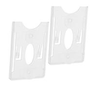 Homoyoyo 2pcs Plastic Car Permit Holder Suction Cup for Windscreen, Parking Card and Driving License Holder for Vehicle Passes