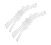 Homoyoyo 2pcs Plastic Shoe Lace End Caps Heat Shrink Tubing for Drawstring Ends and Shoelace Tips 0.2 Inch Wear-resistant Tube Prevents Fraying Suitable for DIY Repair of Hoodies