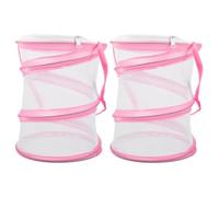 Homoyoyo 2pcs Portable Butterfly Observation Cage Breathable Mesh Insect Breeding Container Foldable Bug House for Outdoor Nature Exploration