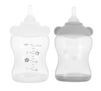 Homoyoyo 2pcs Portable Feeding Bottles Kitten Bottle Feeding with Soft Silicone and Pp Material Suitable for Microwave Heating and Steam for Travel and Clinics Use by Pet Owners