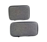 Homoyoyo 2pcs Portable Microphone and Earphone Storage Bags, Waterproof Cable Organizer Pouches for Travel and Outdoor Use, Compact Headset and USB Charger Cable Cases (18.5x9.5x4cm