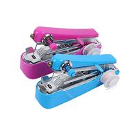 Homoyoyo 2pcs Portable Mini Sewing Machine Handheld DIY Sewing Machine with Metal and Plastic Material Easy to Carry for Home and Travel