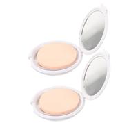 Homoyoyo 2pcs Powder Puff Packaging Box Mini Makeup Sponge Empty Cushion Foundation Box for Outdoor Storage Refillable Case