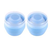 Homoyoyo 2pcs Powder Puff Powder Puff Plush Fluff Material Easy to Dry Does Not Fly Portable with Storage Boxes