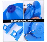 Homoyoyo 2pcs PVC Toilet Flapper Replacement Kit with Chain and Hook Leak-Resistant Bowl Seal for Bathroom Tank Easy Install Water-Saving Fix for Leaking Toilets