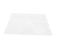 Homoyoyo 2pcs Quilting Stencil Templates Transparent Plastic Cross Stitch and Embroidery Patchwork Tracing Boards for DIY Sewing Projects Reusable Accurate Pattern Craft Tools