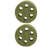 Homoyoyo 2pcs Rabbit Molar Small Animals Pet Molar Healthy and Nutritious Diet Stimulate Curiosity Natural Grass Material Simple and Stylish Design Playing for Guinea Pigs and Rats