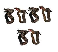 Homoyoyo 2Pcs Realistic Rubber Snake - Scary Prank Cobra for Halloween - Creepy Trick Prop Perfect for Parties and Jokes Lifelike Design for Maximum Shock Value