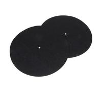 Homoyoyo 2pcs Record Protective Mat Record Static Mat Felt Material for Turntable Platter Prevents Vinyl Wear Use during Storage Display