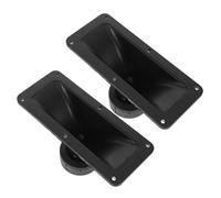 Homoyoyo 2pcs Rectangular Horn Tweeter Set for Stage Audio Sound Low Power Consumption Speaker Accessory for Loudspeaker Car and Home Use