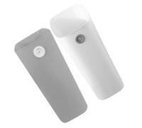 Homoyoyo 2pcs Rectangular Narrow Trash Can Set, Open Top Kitchen Waste Basket for Home and Bathroom, Plastic Garbage Container for Bedroom and Office Use, Grey White