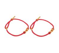 Homoyoyo 2pcs Red String Bracelet: Adjustable Chinese Zodiac Snake Charm Bracelet Year of The Snake Red Rope Bracelet for Men and Women for New Year Celebrations
