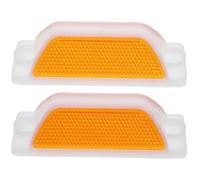 Homoyoyo 2pcs Reflective Road Fence Signs Rectangular Reflective Marker Polycarbonate Plastic Eye-catching Design Provides Visibility and Guidance for Scenarios