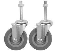 Homoyoyo 2pcs Replacement Desk Chair Casters Quiet Rolling Swivel Wheels for Vacuum Cleaner Utility Cart Furniture Silent Construction Home Office Furniture Moving Rollers