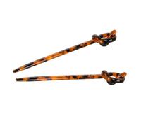 Homoyoyo 2pcs Retro Leopard Hairpin Hair Stick for Buns Women Long Hair Hairpin Vintage Chinese Style Accessories