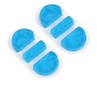 Homoyoyo 2pcs Reusable TPU Gel Ice Pack Flexible Cold Compress for Nose Bleeding Therapy Leakproof Cooling Patch for Injury Relief and Fever Discomfort Portable Blue Cooling Pads