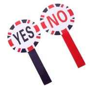 Homoyoyo 2pcs Reusable Yes No Dry Erase Voting Paddles for Classroom Judging Lightweight Boards for Teacher Interaction and Event Supplies Handheld Classroom Supplies