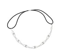 Homoyoyo 2pcs Rhinestone Hair Band Elegant Vintage Head Chain for Women Sparkling Bridal Hair Accessories for Weddings Dance Parties Photographs Gold and Silver Headbands