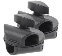 Homoyoyo 2pcs Rotatable Microphone Arm Clamps with 15mm to 19mm Adjustable Boom Mic Stand Clips Metal Mic Holder Clips for Desk Mount Suitable for Microphone Arm and