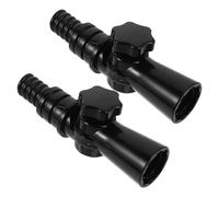 Homoyoyo 2pcs Rotatable Mop Handle Swivel Adapters Multi-angle Extension Pole Joints for Gutter and Solar Panel Cleaning, Tilt Angle Brush Head Accessories