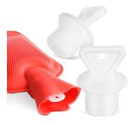 Homoyoyo 2Pcs Rubber Sealing Plugs for Hot Water Bottles, Anti-Leak Replacement Small Stoppers 22.5Mm Cross Head, Compatible with 21.4Mm Diameter Hot Water Sack Caps for Relief Use